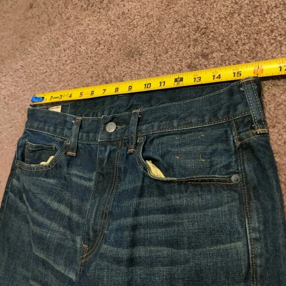 J Crew Mens 770 Straight Kaihara Japanese Denim Blue Jeans Size 32 x 30 - Picture 7 of 10